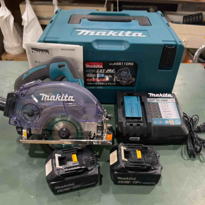 ★マキタ(makita) コードレス防じん丸のこ KS511DRGX【川口店】