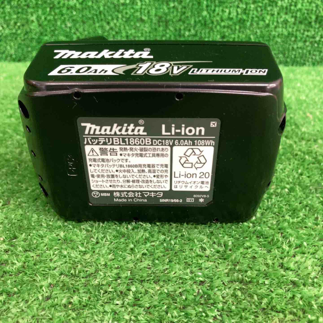 マキタ makita 18V リチウムイオン バッテリー 18V 6.0Ah BL1860B 【鴻巣店】