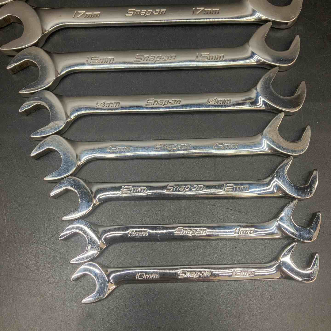 スナップオン(Snap-on) アングルヘッドスパナ SVSM10A-22A 合計10本セット 10ｍｍ-22ｍｍ【川越店】