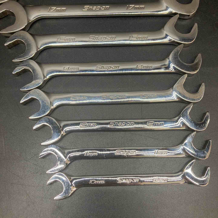 スナップオン(Snap-on) アングルヘッドスパナ SVSM10A-22A 合計10本セット 10ｍｍ-22ｍｍ【川越店】