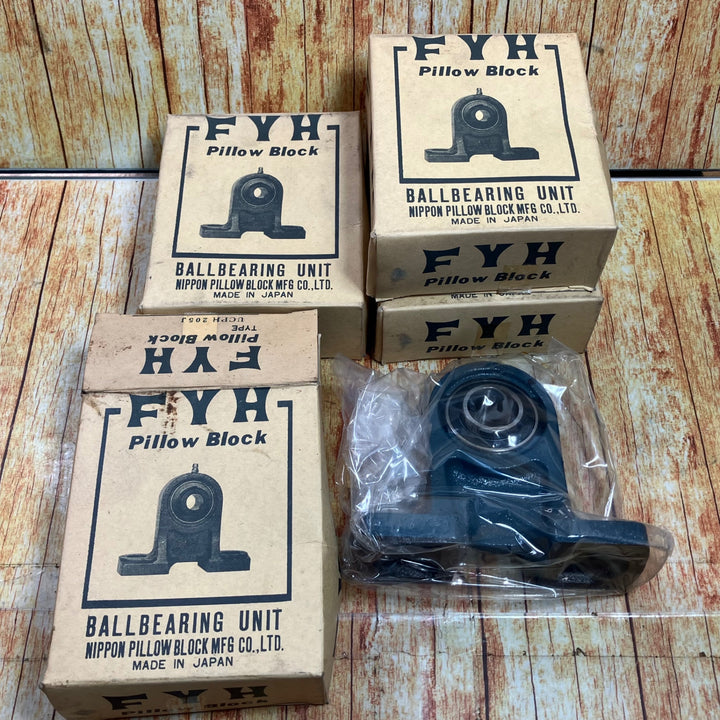 ▼FYH (日本ピローブロック)　心高ピロー形ユニット　UCPH205J　4点セット【川崎店】