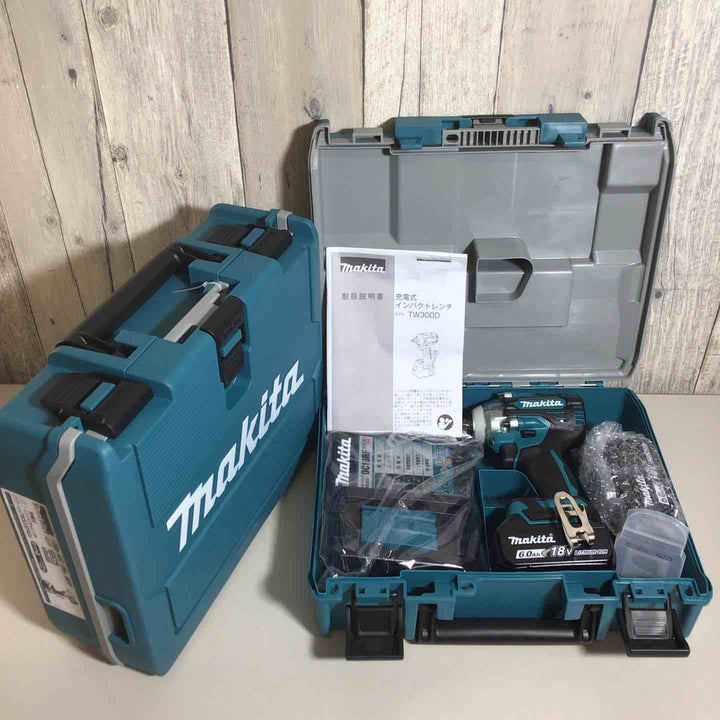 【未使用品】 マキタ makita コードレス インパクトレンチ TW300DRGX 2台 バッテリー&充電器付 フルセット 純正 充電式 18V 【戸田店】