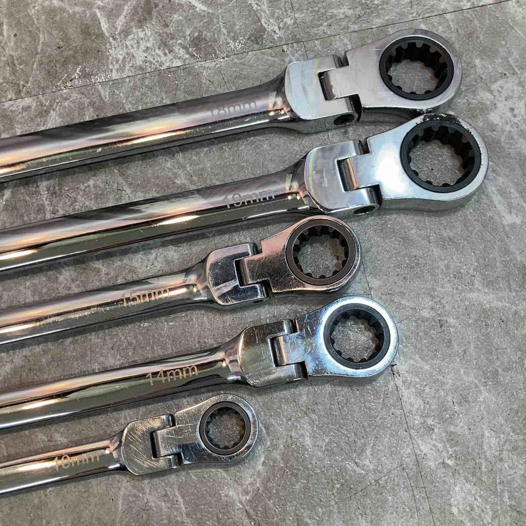 ブルーポイント フレックス ラチェットレンチ ロング 5本組【八潮店】