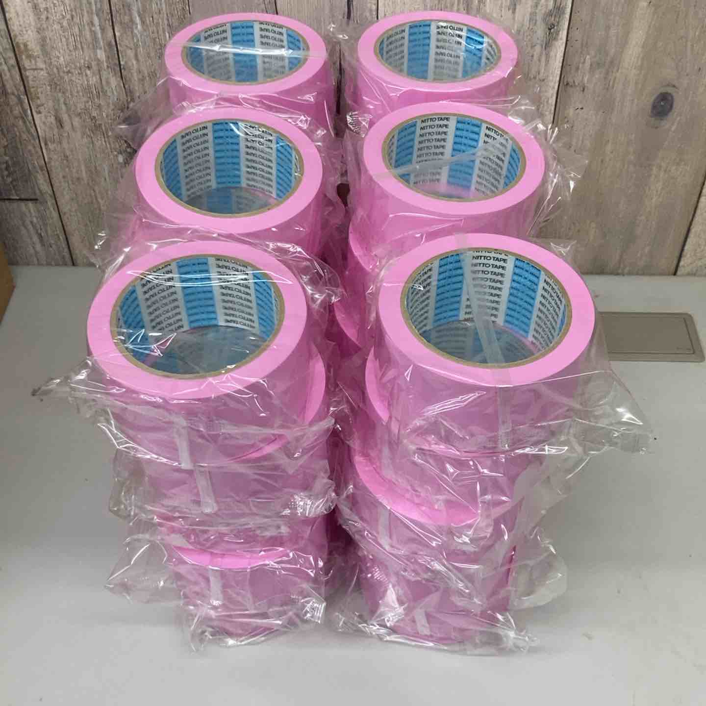 ▽日東電工(Nitto)床養生テープ さくら色 No.397 30巻 1箱 50mm×25m