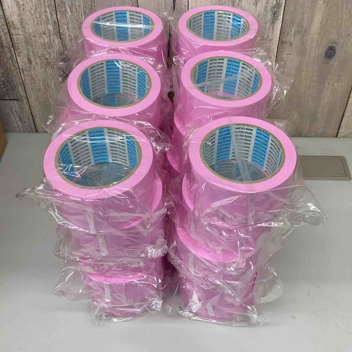 ▼日東電工(Nitto)床養生テープ さくら色 No.397 30巻 1箱 50mm×25ｍ 長期保管品④【戸田店】