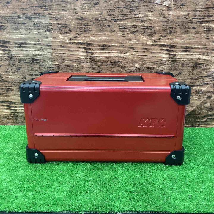 KTC スチール製工具箱 両開きメタルケース 間口440×奥行233×高さ230mm EK-10AR3【【川越店】