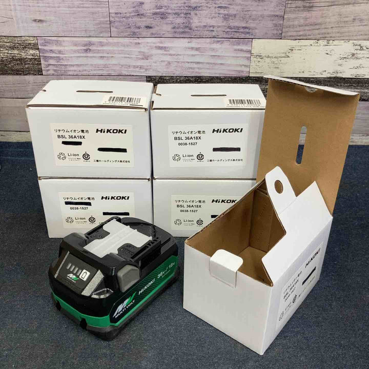 ハイコーキ(HIKOKI ※旧:日立工機) リチウムイオンバッテリー 36V/2.5Ah BSL36A18X 5個セット【八潮店】