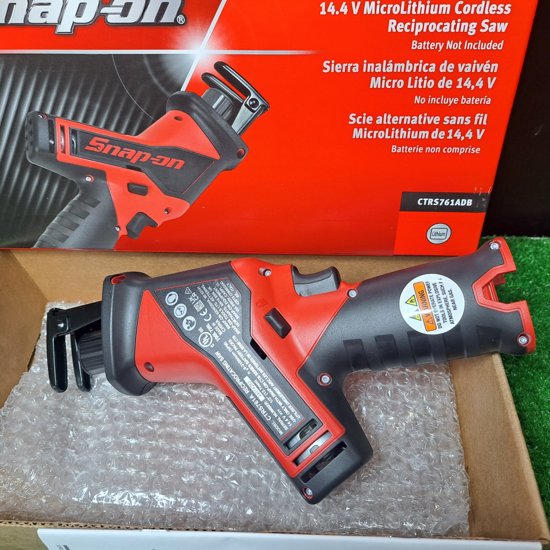 新品未使用品　スナップオン　電動ソー スナップオン/Snap-on 14.4Vレシプロソー CTRS761ADB レッド 本体のみ