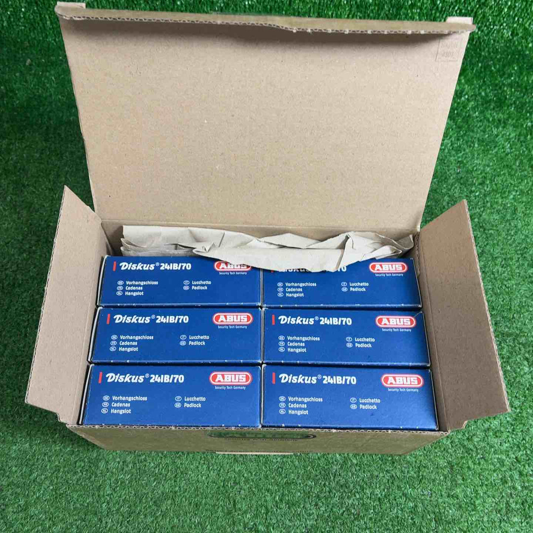 ABUS アバス DISKUS ディスカス 南京錠 24IB-70 6個入【藤沢店】