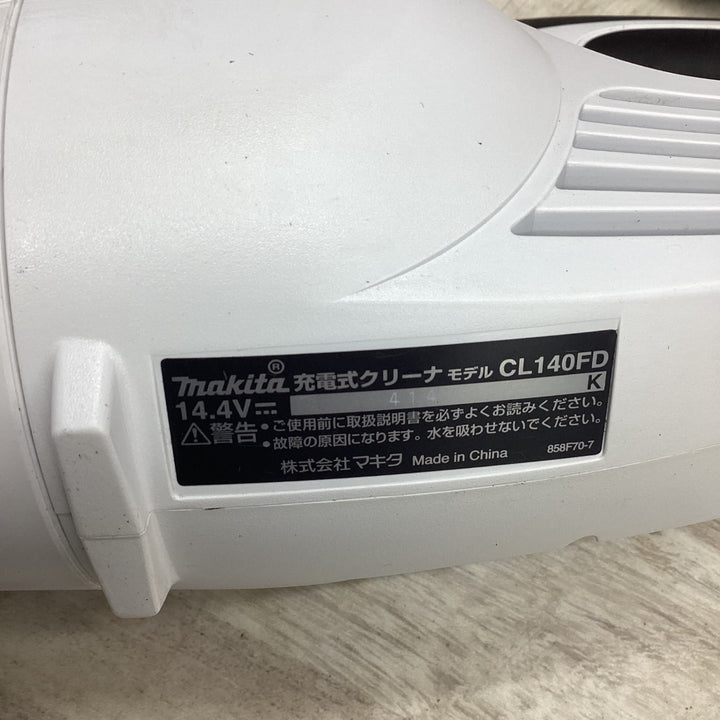 マキタ(makita) コードレスクリーナ CL140FDZW【越谷店】