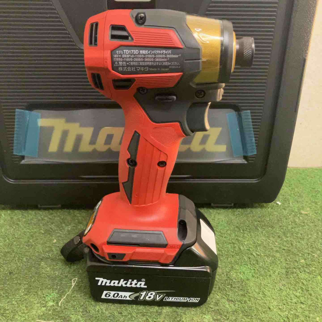 ★マキタ(makita) コードレスインパクトドライバー TD173DGXPR LXT20周年記念限定カラー プレミアムレッド【町田店】