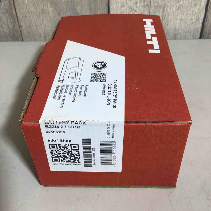 ★ヒルティ(Hilti) リチウムイオンバッテリー B22 4.0 22V【戸田店】