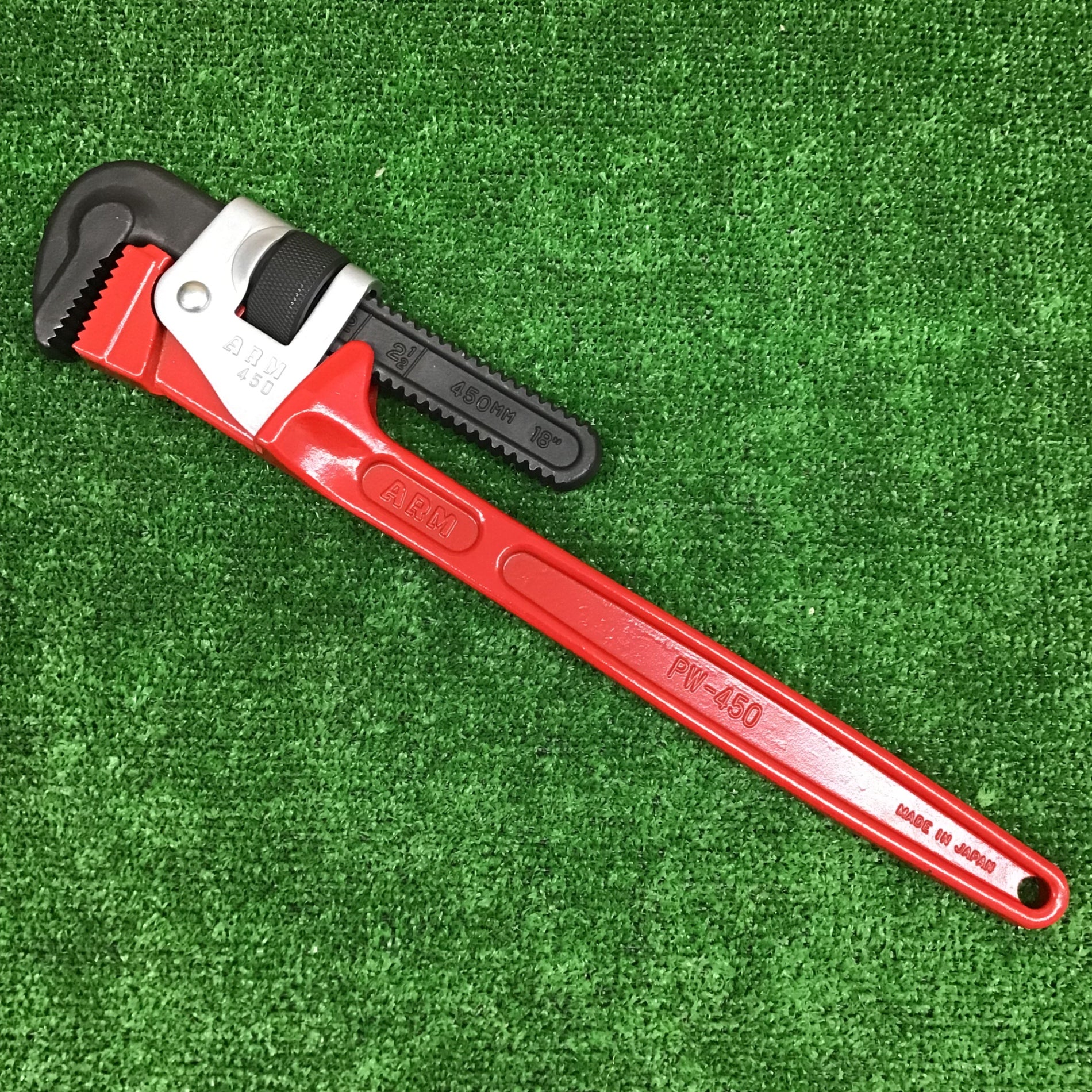 ARM（アーム産業） 強力型パイプレンチ450mm PW-450 アーム産業 ARM 強力型パイプレンチ 450mm PW-450 | 作業工具・作業