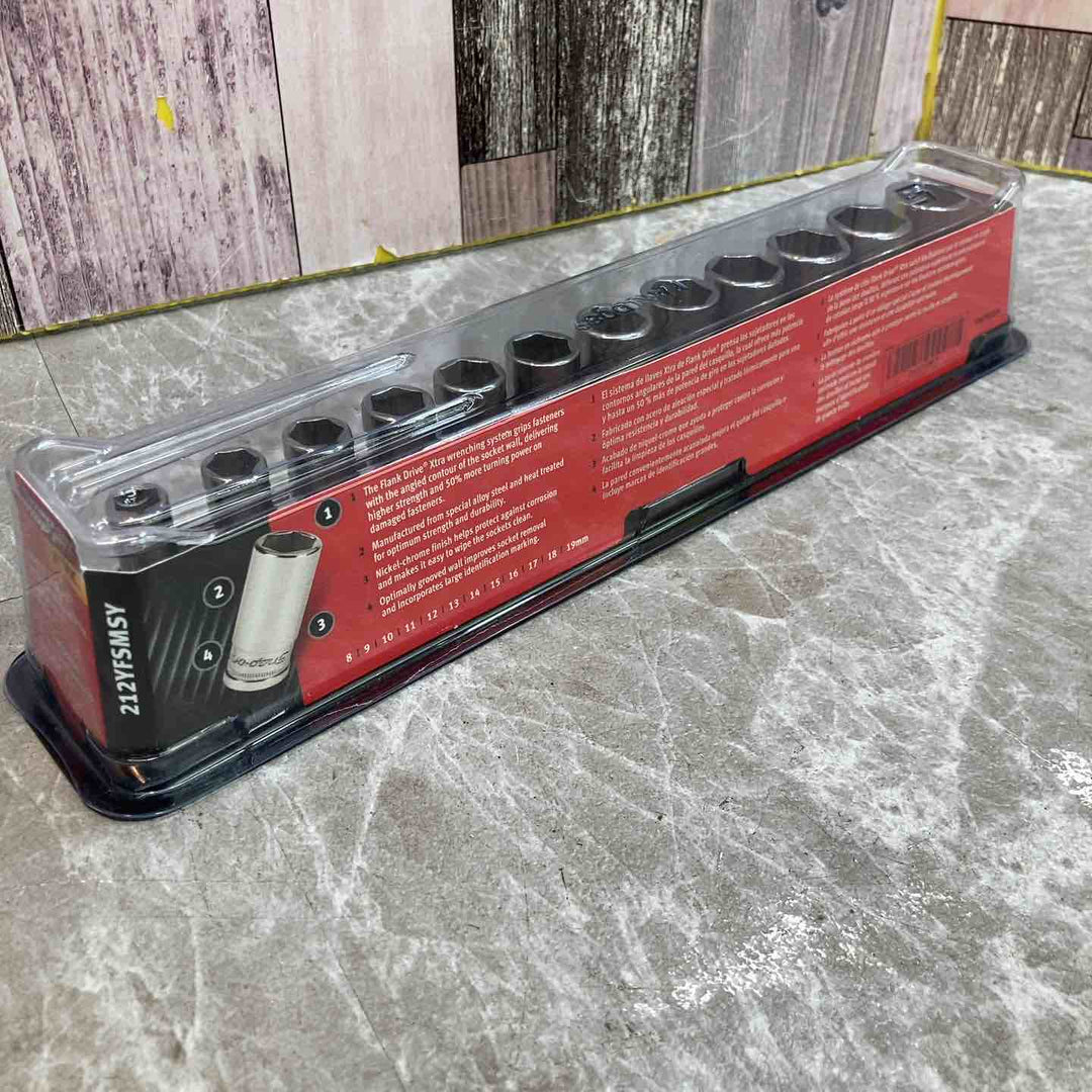 【中古品】snap-on/スナップオン　セミディープソケット　12ピースセット　3/8　212YFSMSY【八潮店】