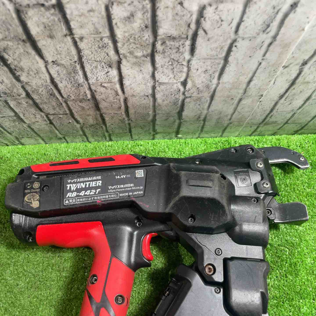 ★マックス(MAX) 鉄筋結束機 ツインタイア RB-442T-B2C/1450A ワイヤー二個付き フルセット 動作確認済み【川口店】