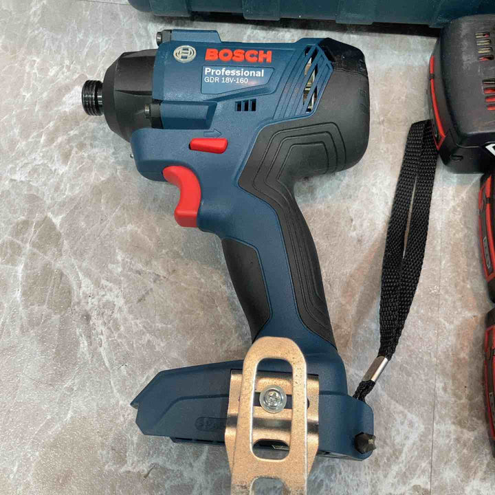 【中古品/美品】◇ボッシュ(BOSCH) 18Vバッテリー インパクトドライバー GDR18V-160 バッテリー3個・充電器付き【八潮店】