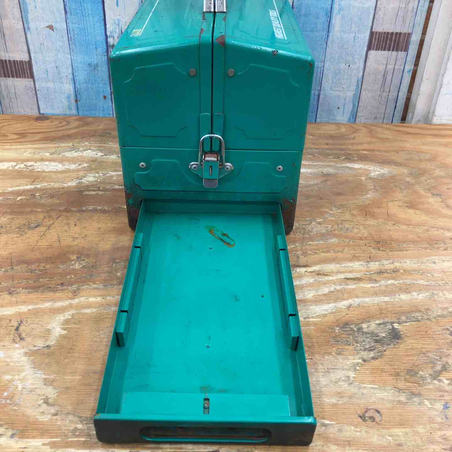中古品】KTC 工具箱 工具セット ツールセット 両開き メタルケース【柏