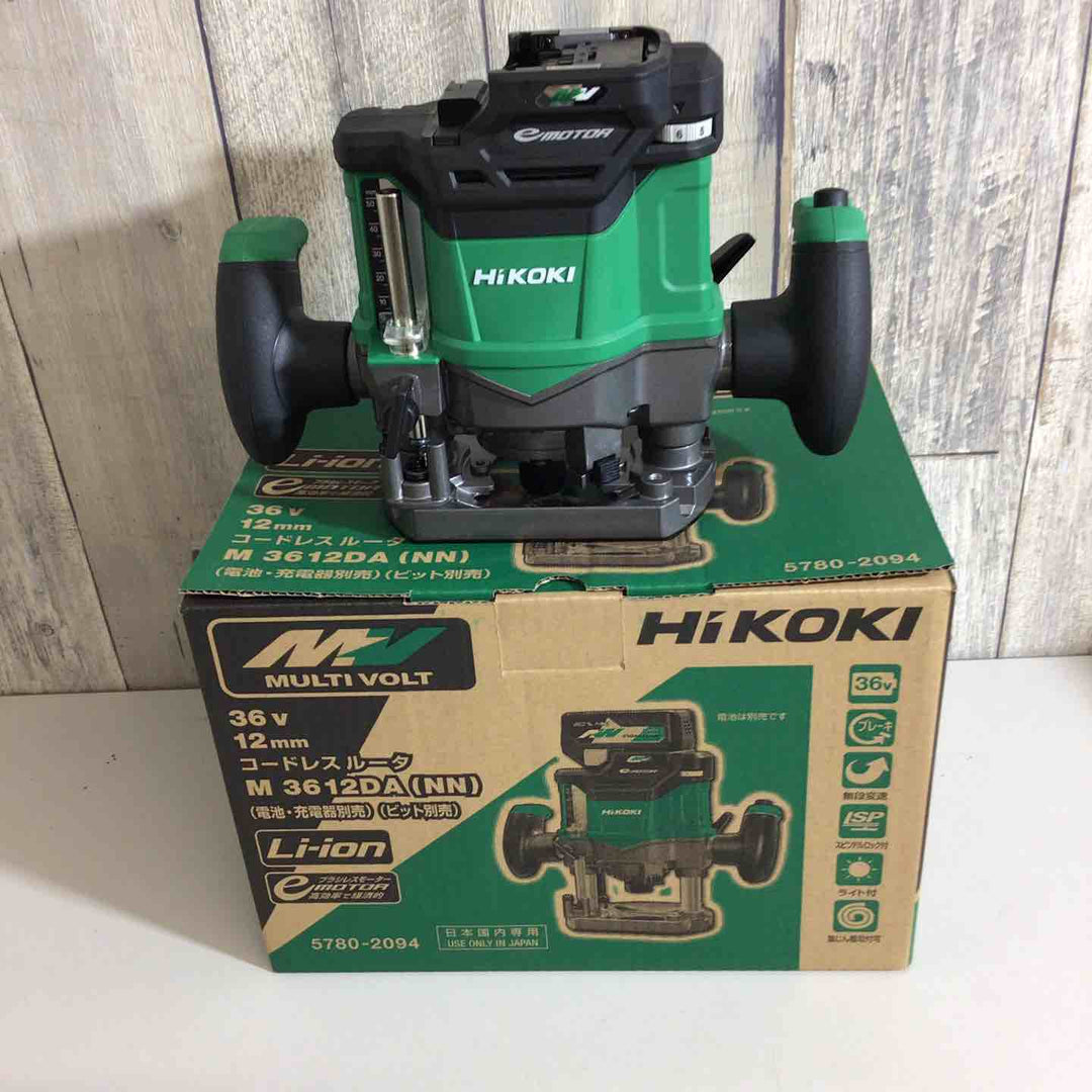 【未使用】★ハイコーキ(HIKOKI ※旧:日立工機) コードレスルーター M3612DA(NN)【戸田店】