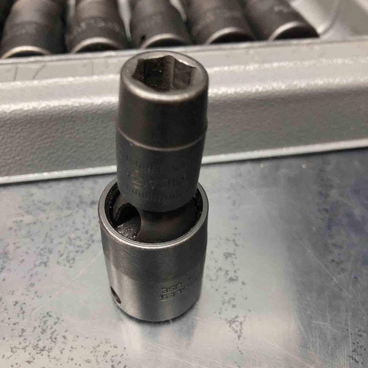 ◇スナップオン(Snap-on) 3/8" インパクト用 ユニバーサルソケットセット 6ポイント ショート ミリサイズ 207IPSFM【川越店】