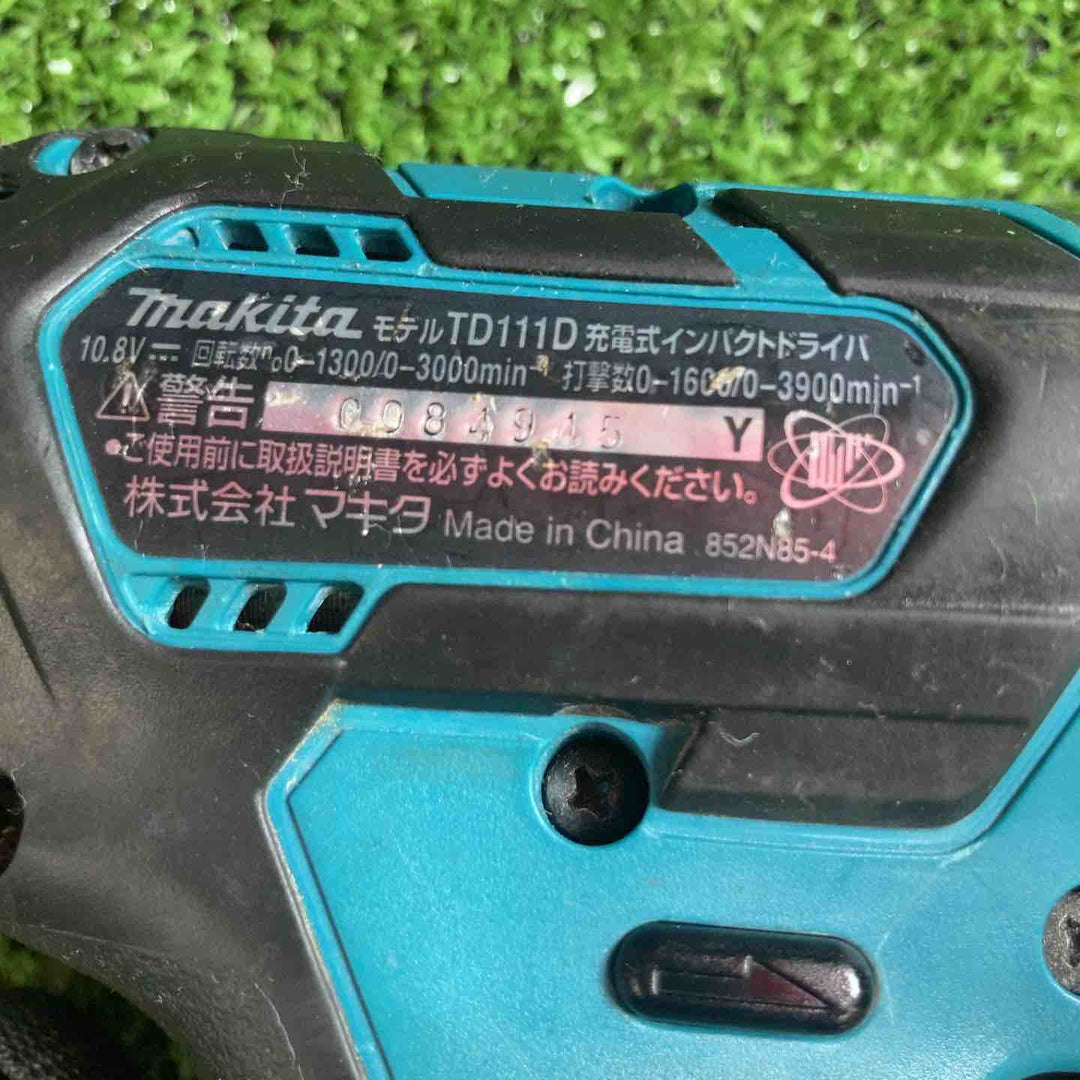 マキタ(makita) コードレスインパクトドライバー TD111DSMX【川崎店】