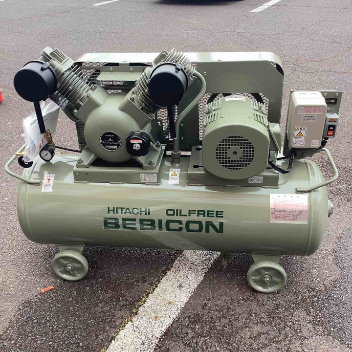 【店頭受取り限定】日立 コンプレッサー 3.7OP-9.5GP5 オイルフリーベビコン 圧力開閉器式【越谷店】