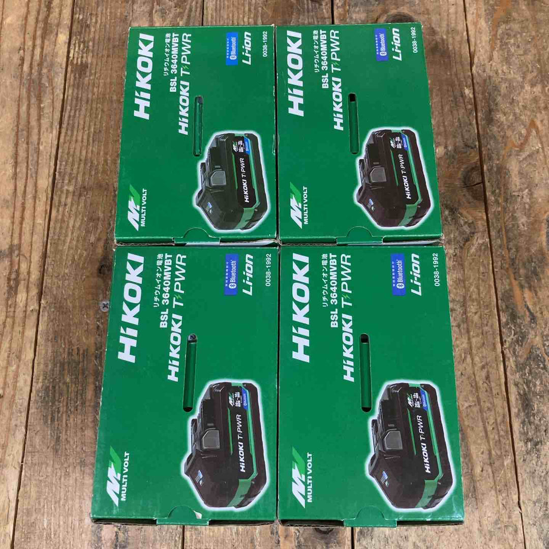 【未使用品】純正品 ハイコーキ(HIKOKI) リチウムイオンバッテリー 36V/4.0Ah BSL3640MVBT 4個セット【所沢店】