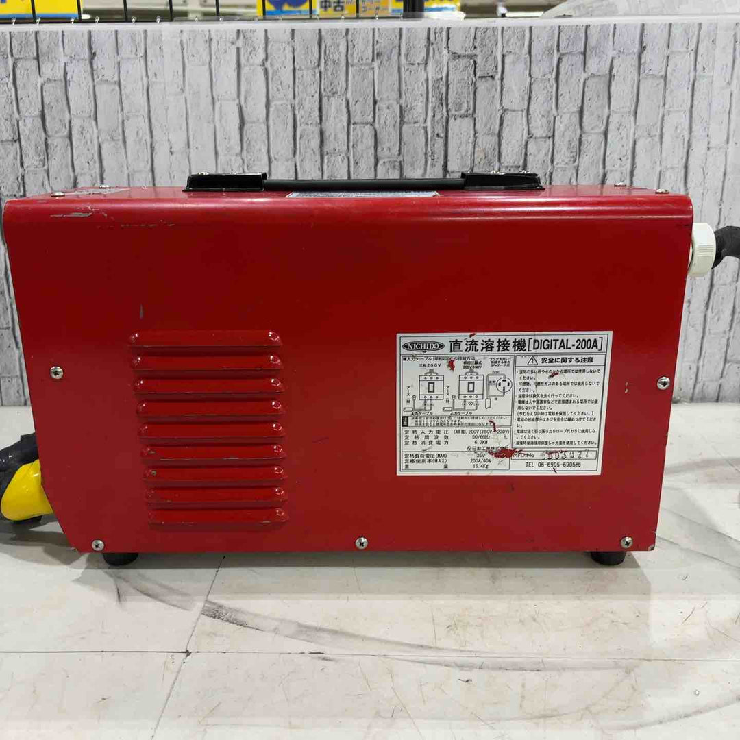 ◇日動 直流溶接機 デジタルインバータ溶接機 単相200V専用 DIGITAL-200A【川口店】