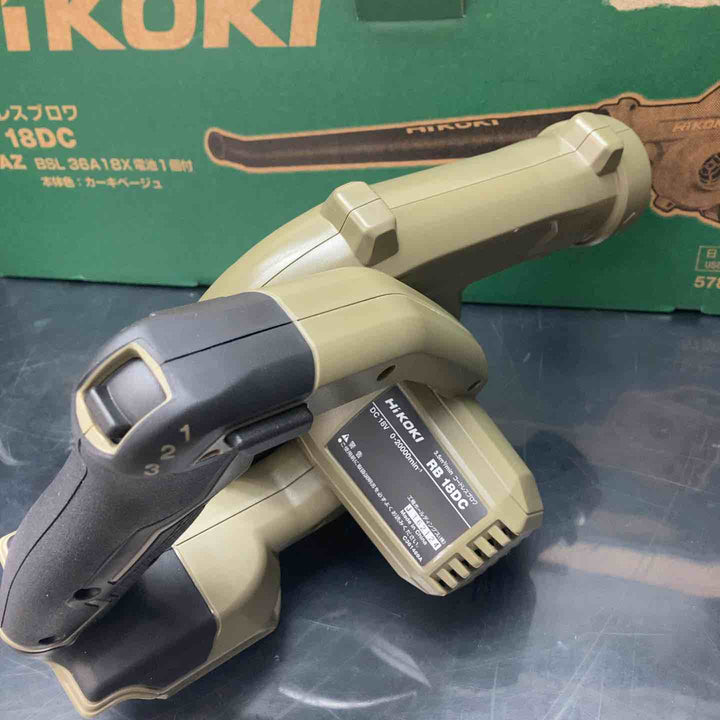 ◇ハイコーキ(HIKOKI ※旧:日立工機) コードレスブロア RB18DC(XHAZ)【川越店】