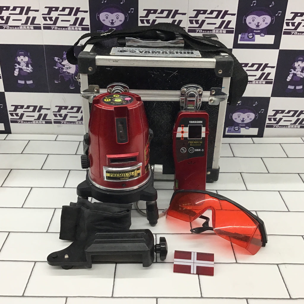〇山真製鋸(YAMASHIN) レーザー墨出し器 PM-4 矩・横【所沢店