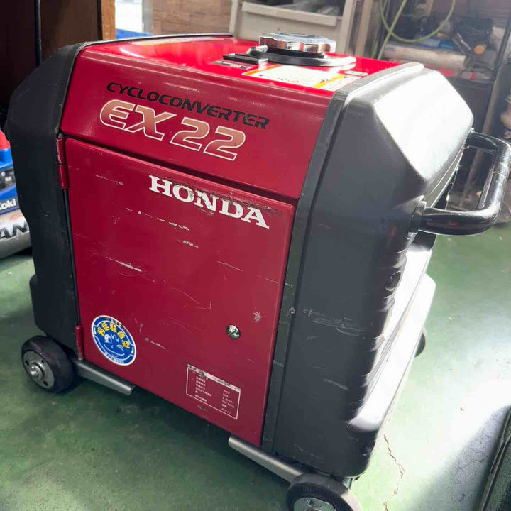 【中古・店頭受取り限定】 ホンダ HONDA  サイクロコンバーター 発電機 EX22 車輪 二重防音構造 【桶川店】