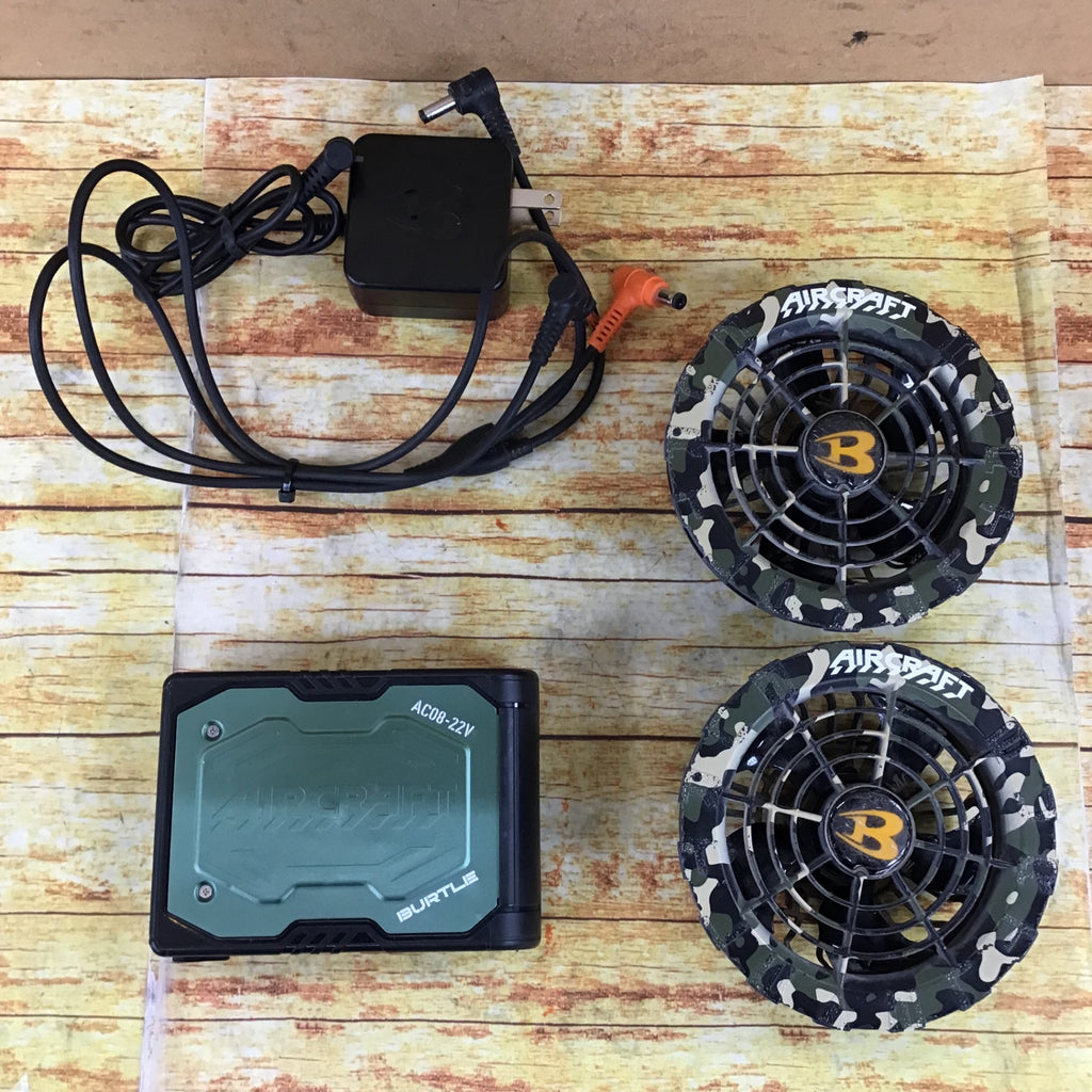 バートル　エアークラフト　AC08 22V バートルエアークラフトAC08リチウムイオンバッテリーセット(22V)