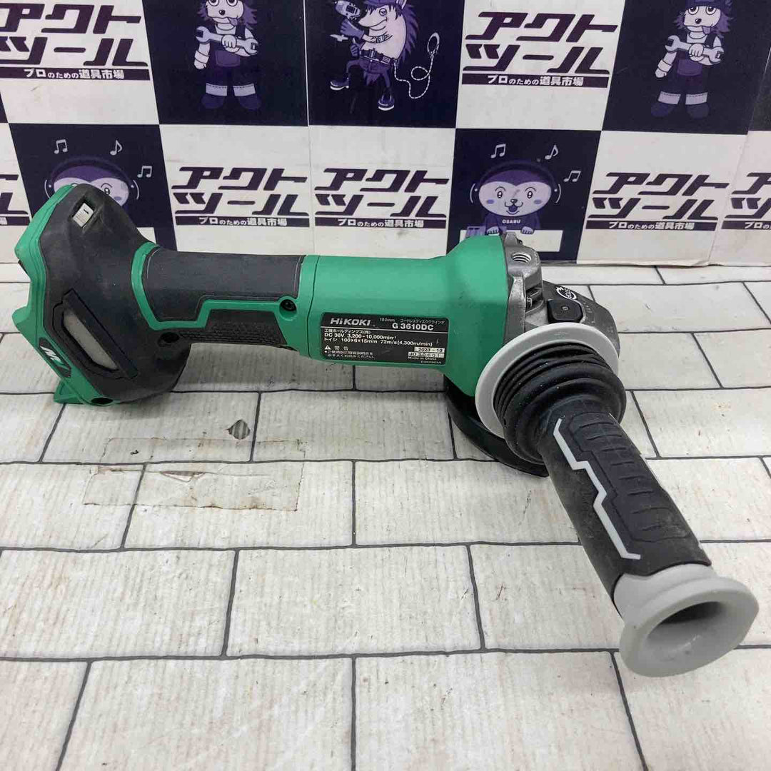 ★ハイコーキ(HIKOKI ※旧:日立工機) 100mmコードレスディスクグラインダ G3610DC(NN)【所沢店】