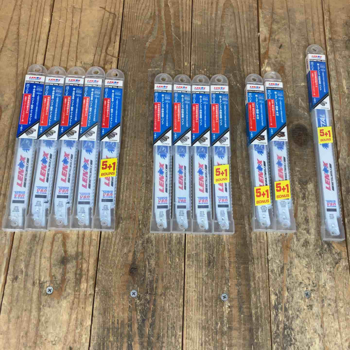 【多種類あり】レノックス(LENOX) レシプロソー替刃 200mm/260mm 5枚入り*7点 5+1枚入り*5点 計65枚 鉄・ステンレス用等【所沢店】