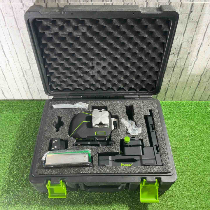 Huepar フルライン グリーン レーザー墨出し器 S03DG/DR 動作確認済【川口店】