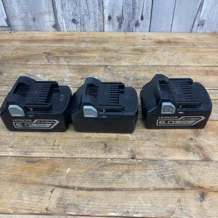【お買い得】 【中古品】 【まとめ売り】 ハイコーキ(HIKOKI ※旧:日立工機) 18V6.0Ahバッテリー 3個 電動工具 コードレス 【東大和店】