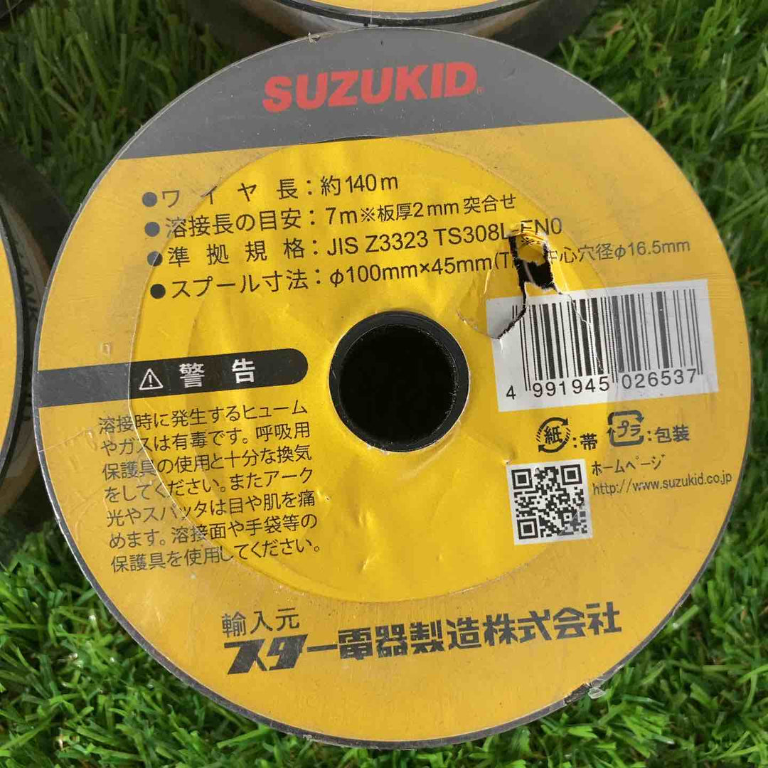 ◇ SUZUKID スター電器 半自動用ワイヤ SUS 0.45kg PF-12 4個【戸田店】