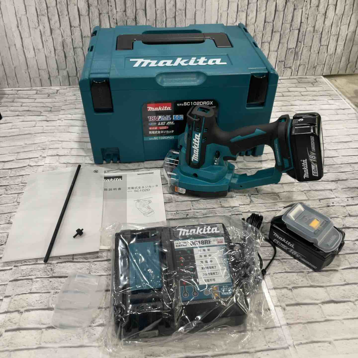 Makita - マキタ　全ネジカッターSC 102Dサンダーセット マキタ SC102DRGX 18V/14.4V 充電式全ネジカッター【送料無料】