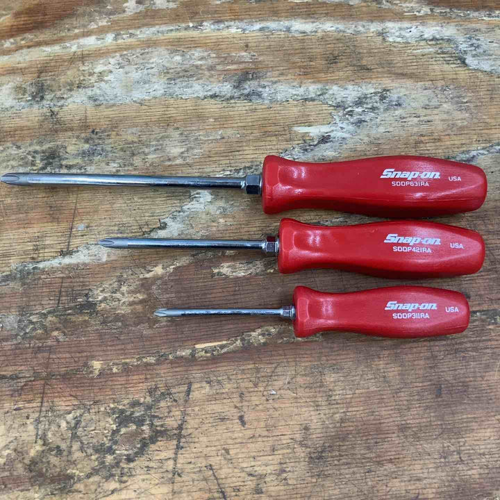 スナップオン Snap-on プラスドライバー 3本セット SDDP631RA SDDP311RA SDDP421RA【柏店】