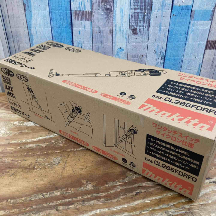 【未使用品】★マキタ(makita) コードレスクリーナー CL286FDRFO 18V サイクロン一体式 ワンタッチスイッチ セット オリーブ色【柏店】