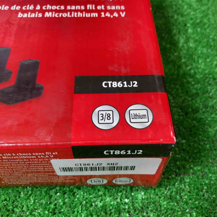 スナップオン/Snap-on 14.4V 3/8sq コードレスインパクトレンチ CT861J2 レッド バッテリー2個付きフルセット【岩槻店】