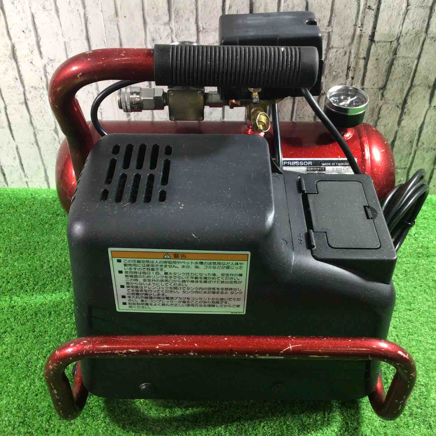 ◇藤原産業 (SK11) オイルレス エアーコンプレッサー SR-045 タンク