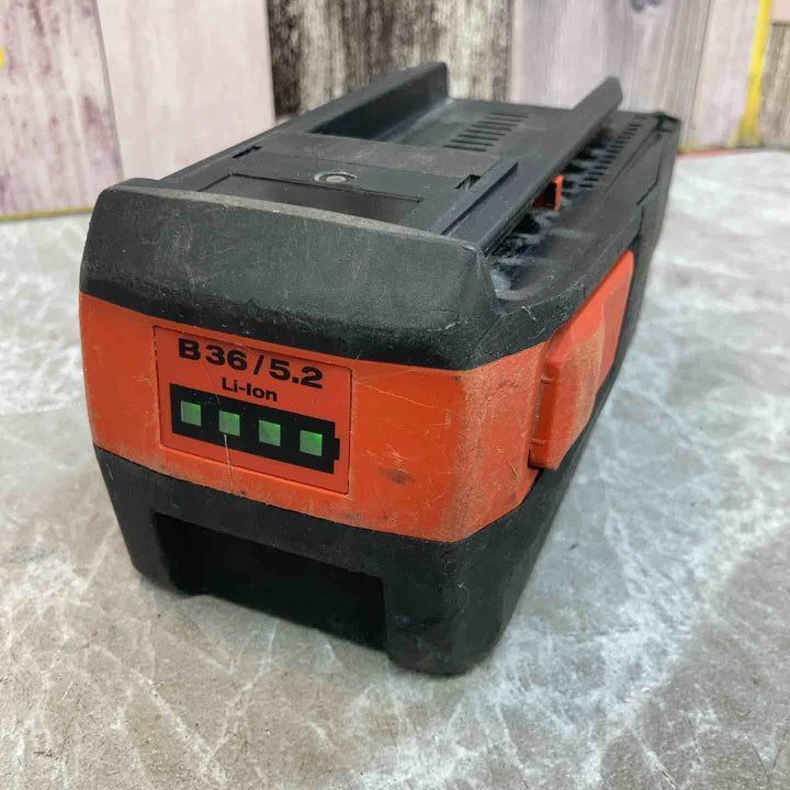 【現状品】HILTI/ヒルティ　バッテリー B36/5.2 Li-lon、充電器 C4/36-350【八潮店】
