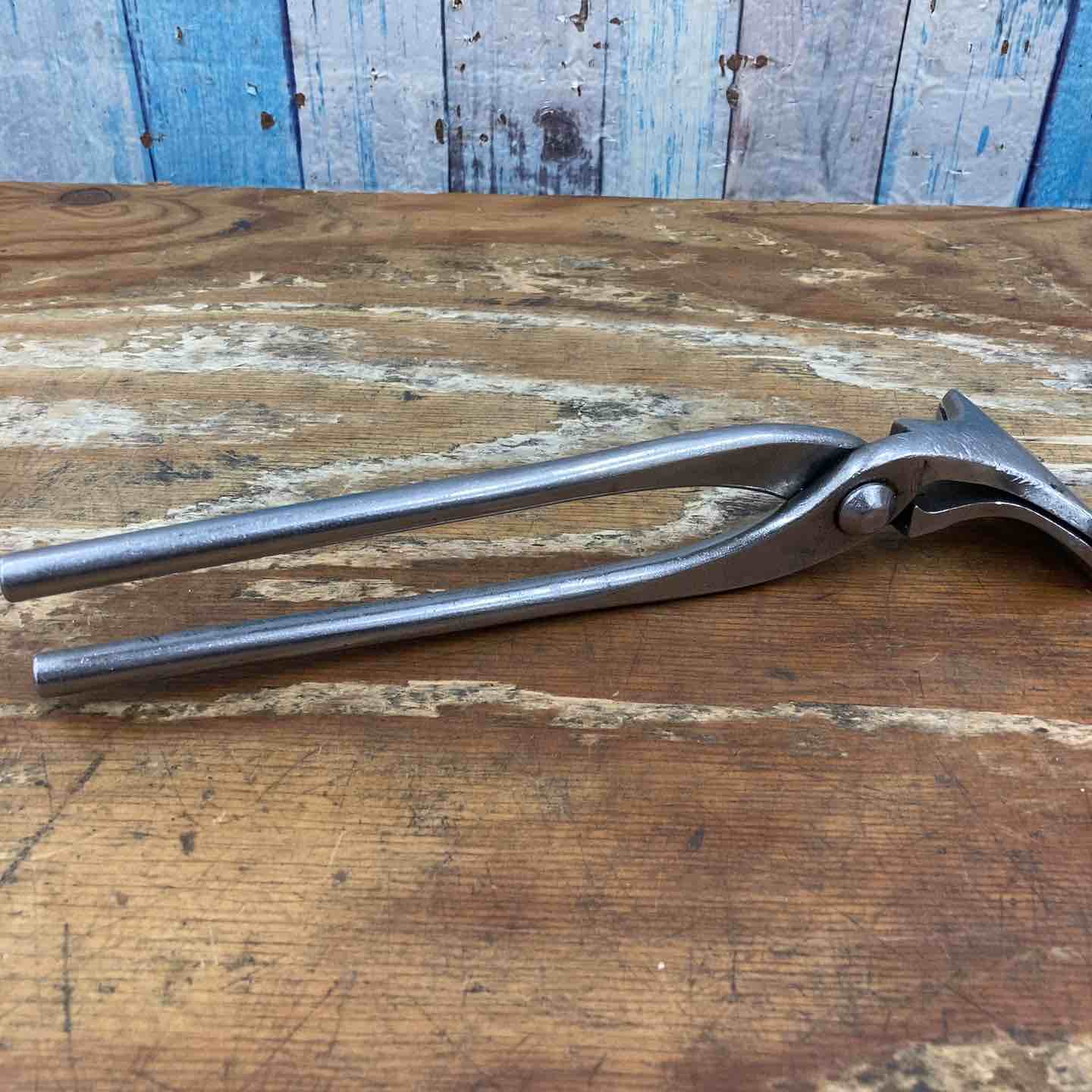 中古品】 盛光 掴箸 ツカミ 板金工具 ステンレス 口幅75mm 全長270mm