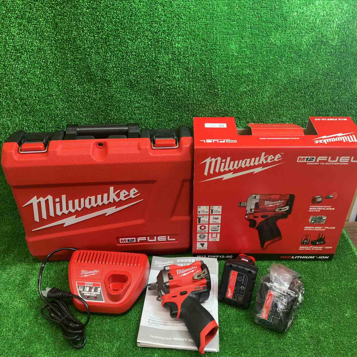 ◇ミルウォーキーツール･ジャパン M12 FUEL 1/2インチ 339Nmインパクトレンチセット M12 FIWF12-602C JP 1台【川越店】