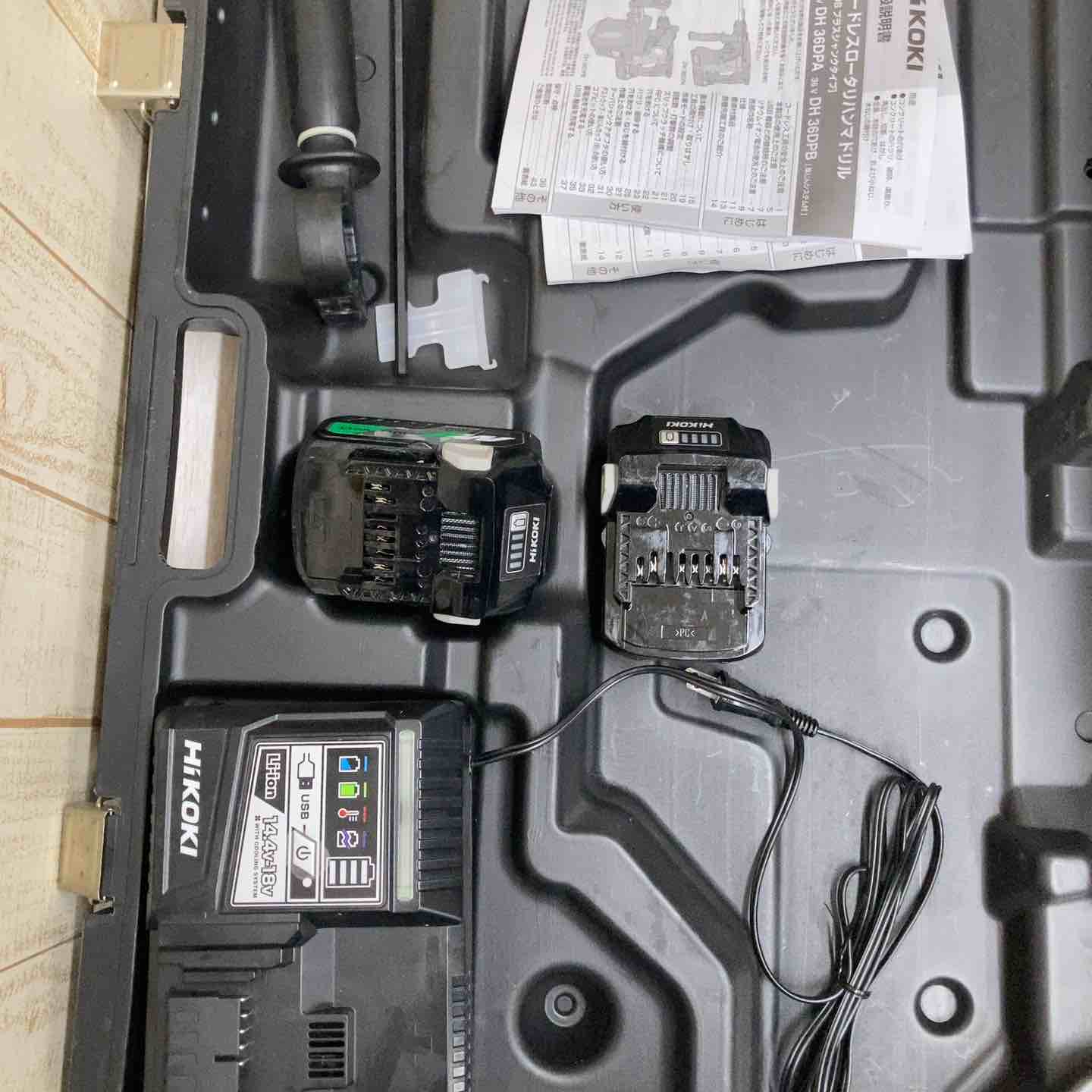 ☆ハイコーキ(HIKOKI ※旧:日立工機) コードレスハンマドリル DH36DPB