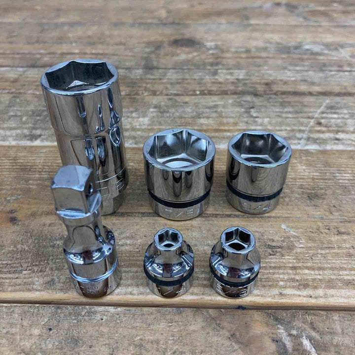 【中古品】 【まとめ売り】 ネプロス ソケット エクステンションバー NB3-208SP、7/8、3/4、5/16、1/4、NBE3-050 6個セット ブランド 【東大和店】