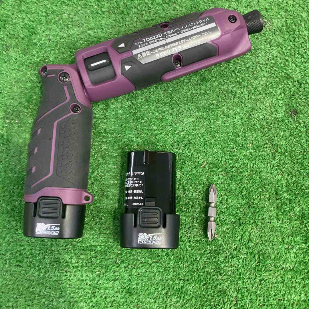 ★マキタ(makita) 7.2V コードレスペンインパクトドライバ TD023DHXAP【町田店】