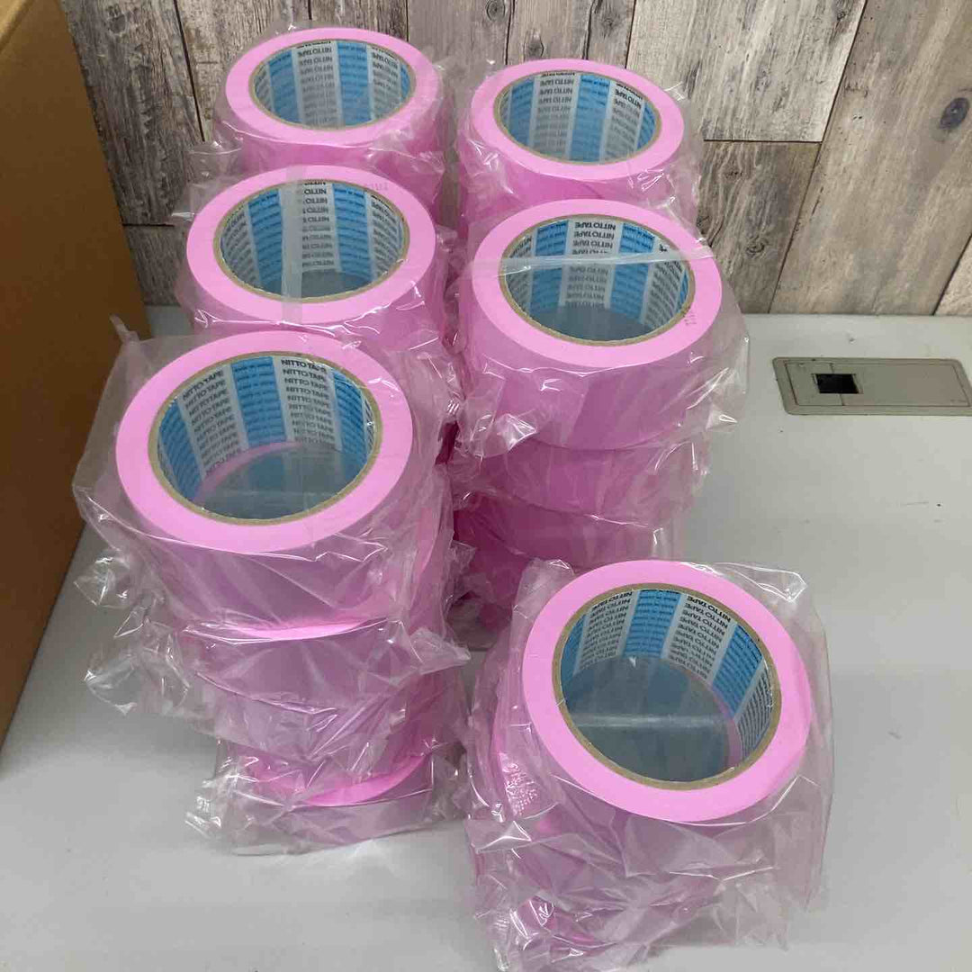 ▼日東電工(Nitto)床養生テープ さくら色 No.397 29巻 1箱 50mm×25ｍ 長期保管品【戸田店】