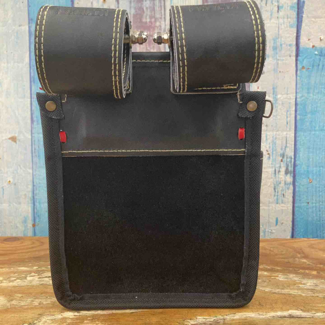 ニックス　KGB-301DDX　チェーンタイプ高級グローブ革使用3段腰袋 赤【柏店】