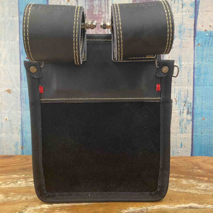 ニックス　KGB-301DDX　チェーンタイプ高級グローブ革使用3段腰袋 赤【柏店】